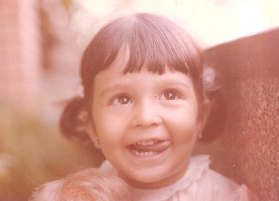 Sandra Poli as a child.