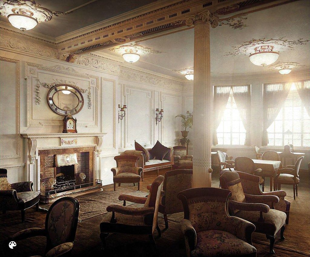 RMS Titanic's Reading and Writing Room