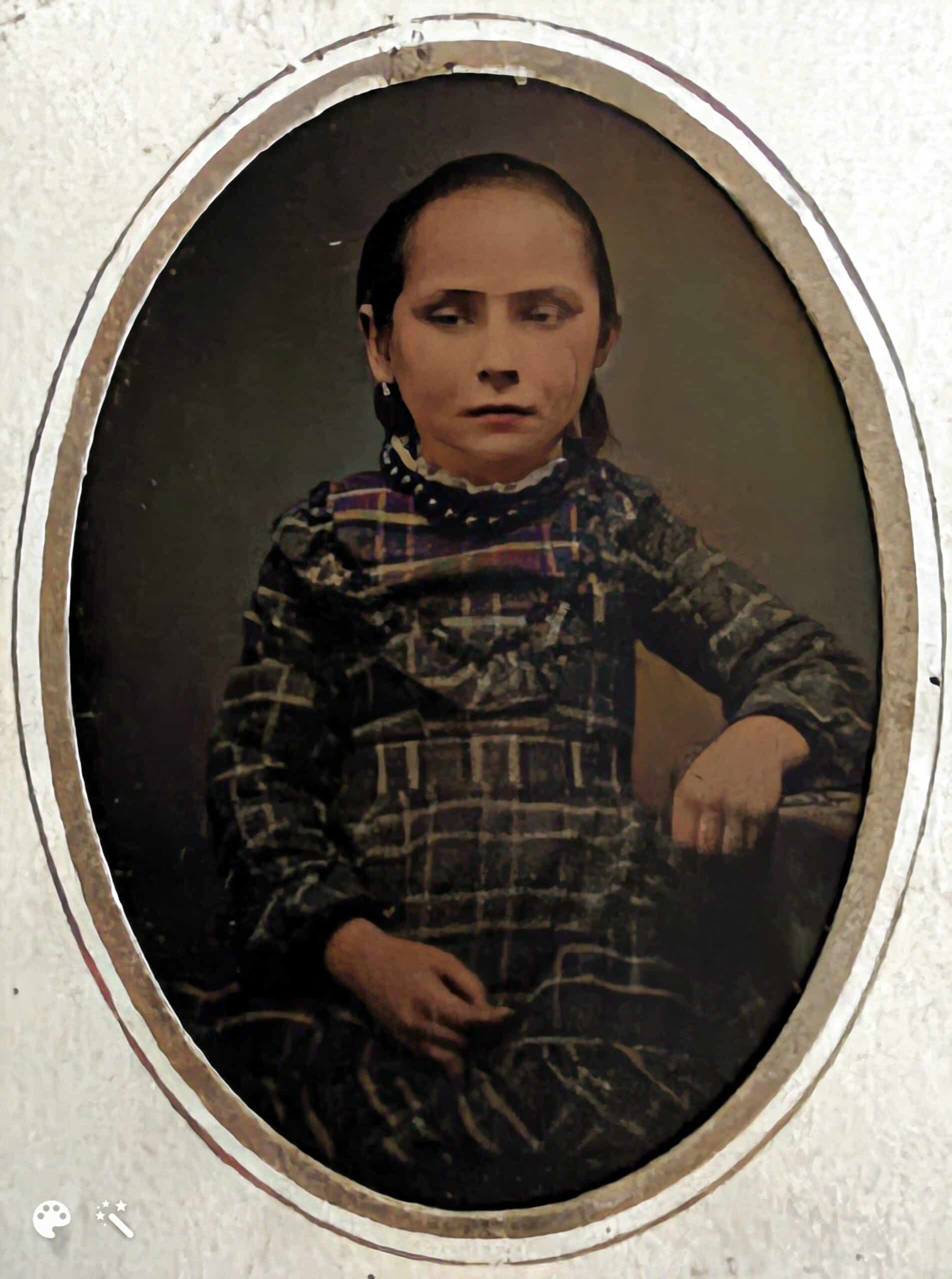 Mary J. Wick (born Bayer), Scott’s great-great-grandmother. Colorized and enhanced by MyHeritage