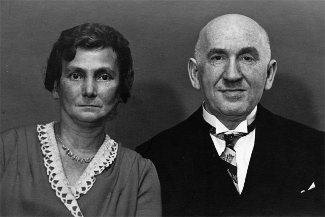 Minna and Gustav Wächter, Hamburg 1935, when two of her sons were imprisoned in concentration camps Fuhlsbüttel.