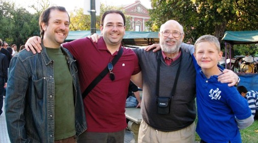 From left: Hernan Almar, Mauricio Almar, Rodolfo Almar and Joshua Johnson 
