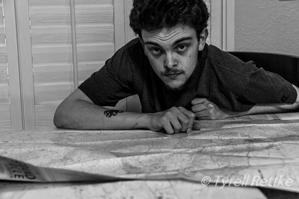 Ty mapping out the next steps of his journey Ty mapping out the next steps of his journey