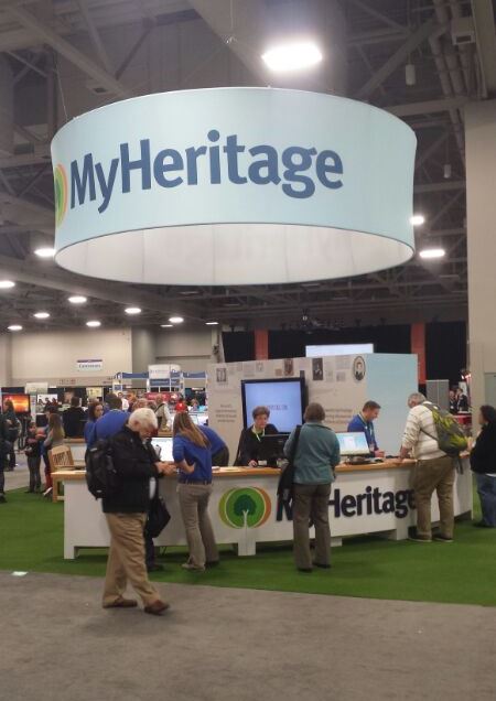 The MyHeritage booth at RootsTech 2014