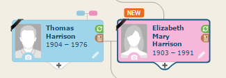 New family tree profile added, now has its own Smart Matches and Record Matches, which lead to additional info