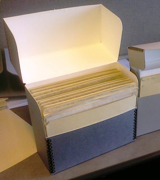 After: All of the inherited genealogy neatly and safely conserved in archival folders. (Photo courtesy: Jeremy Katz, archivization.wordpress.com)