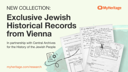 MyHeritage and the Central Archives for the History of the Jewish People Publish Exclusive Collection of Jewish Records from Vienna