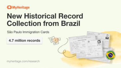 MyHeritage Publishes 4.7 Million Brazilian Immigration Records
