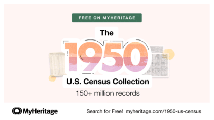MyHeritage Publishes the 1950 U.S. Census: Search All States and Territories for Free!