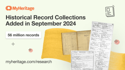 MyHeritage Adds 56 Million Historical Records in September 2024