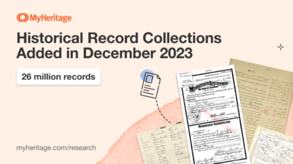 MyHeritage Adds 26 Million Historical Records in December 2023
