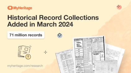 MyHeritage Adds 71 Million Historical Records in March 2024