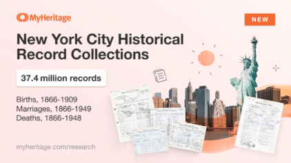 MyHeritage Releases New York City Birth, Marriage, and Death Record Collections