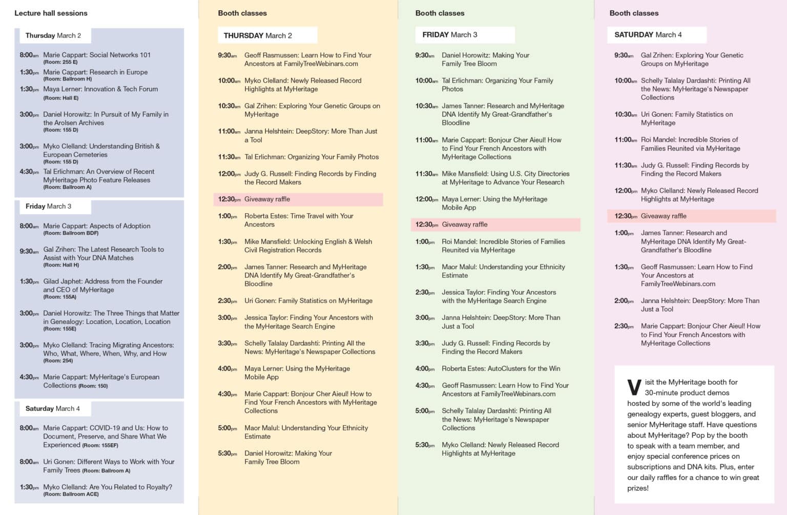 RootsTech 2023 MyHeritage Booth and Lectures MyHeritage Blog