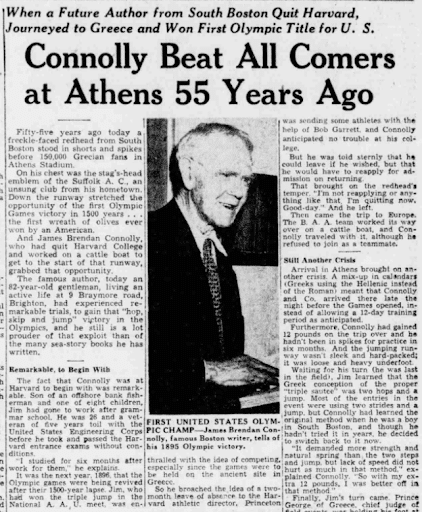 Artikel uit The Boston Globe van 6 april 1951. Bron: krantencollectie van MyHeritage