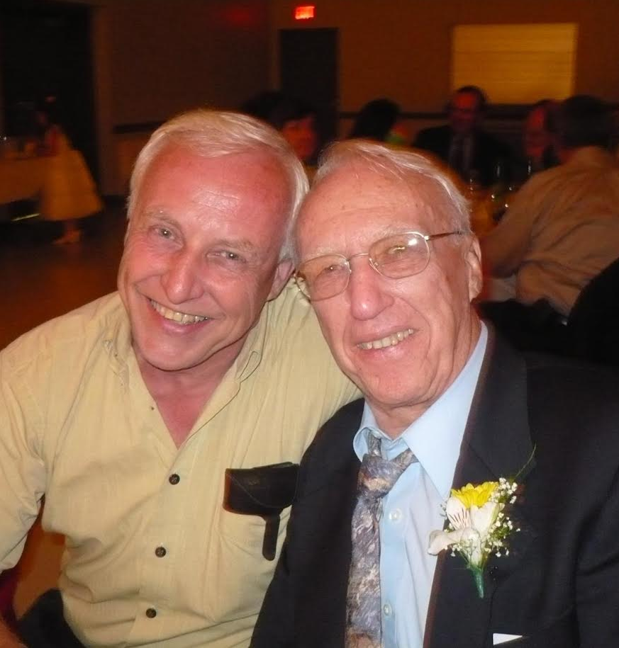 Bill Richards (left) and his father Glenn. [Submitted by Patritia Richards]