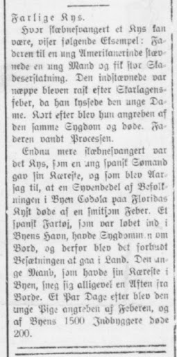 Source: Middelfart Avis, Denmark, December 8, 1918