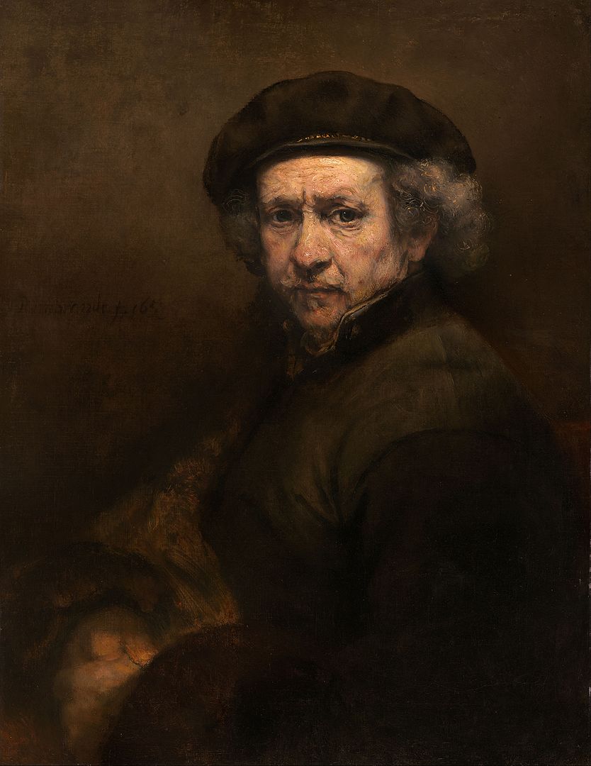 Historical records: Rembrandt Self-Portrait with Beret and Turned-Up Collar, 1659 [Credit: Google Art Project]