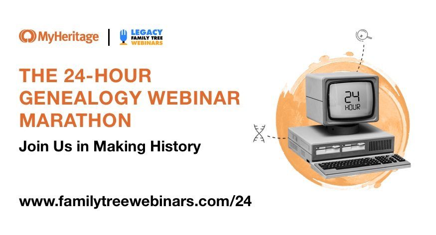 Introducing the 24-Hour Genealogy Webinar Marathon