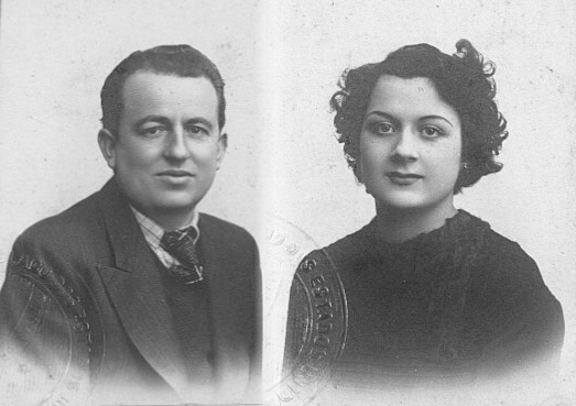 Photos d'André et d'Adeline mises au point et colorisées par MyHeritage