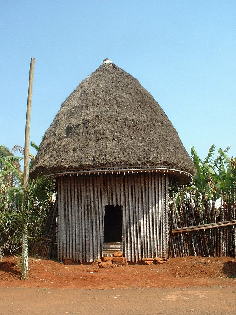 Huts such as the one above are commonly found among the Bamileke people.