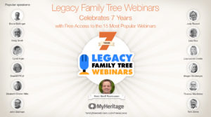 Celebrating 7 Years of Legacy Family Tree Webinars!
