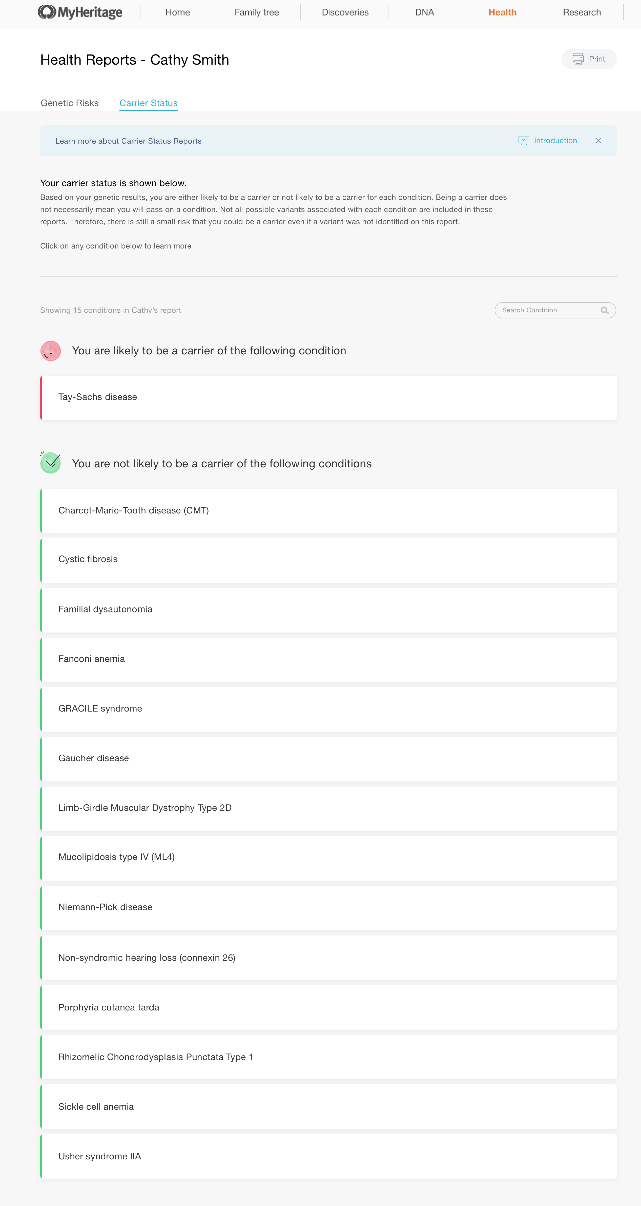 Carrier Status Reports (click to zoom)