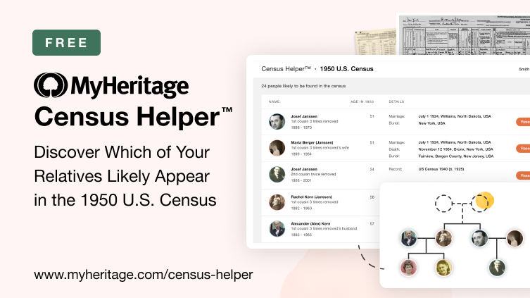 Jump-start Your 1950 U.S. Census Research with the Census Helper™