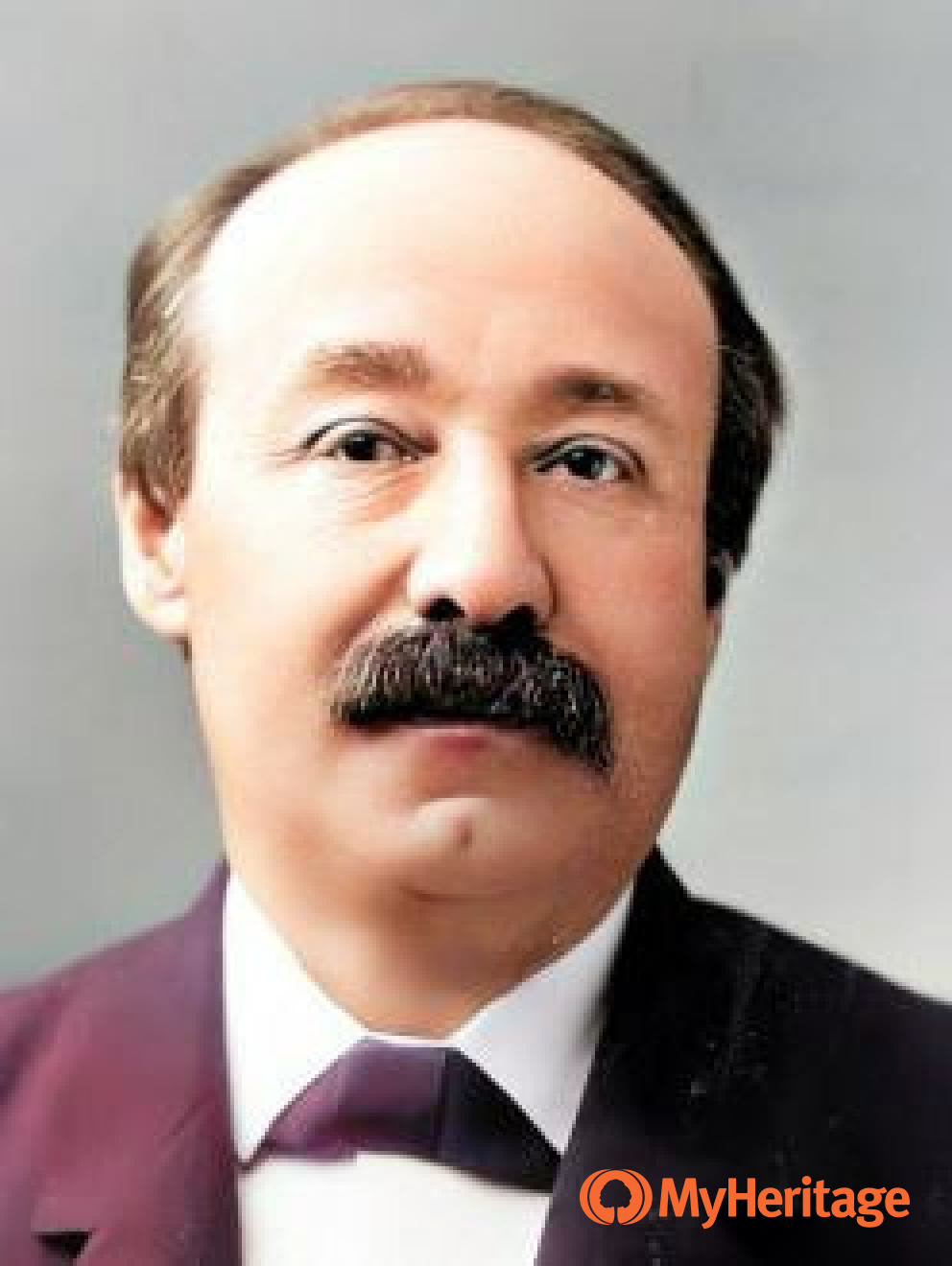 Charles Joseph Bonaparte. Photo enhanced and colorized by MyHeritage.