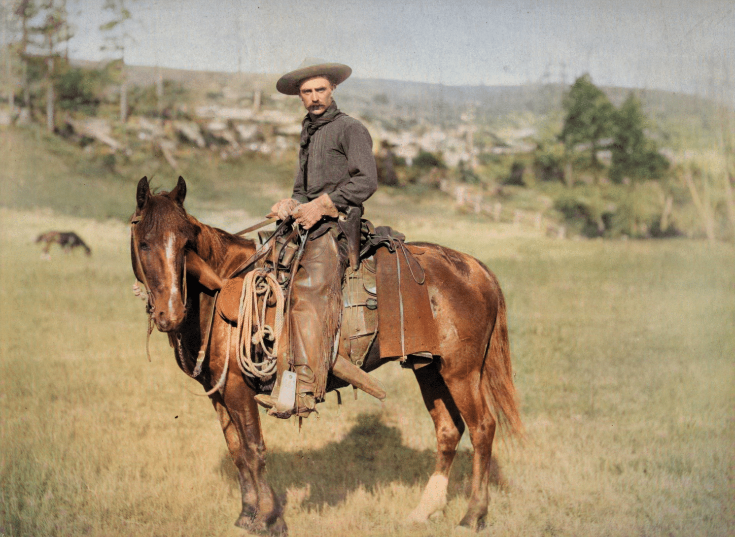 'הקאובוי', דרום דקוטה, 1888. (צילום: ג'ון סי.אייץ' גאבריל, ספריית הקונגרס)