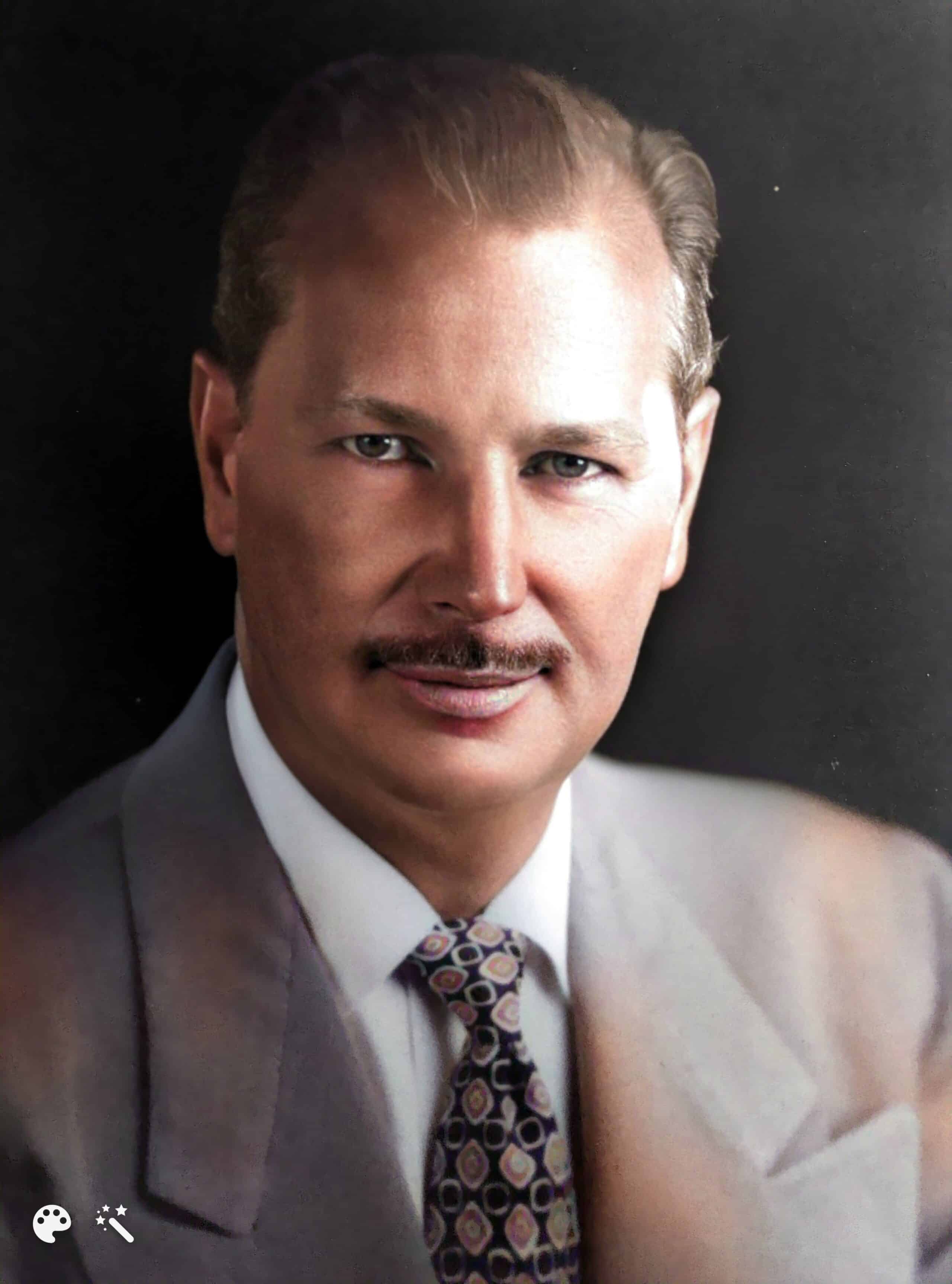 Jennifer’s grandfather, Donald Irving Rich, as an adult. Photo colorized and enhanced by MyHeritage