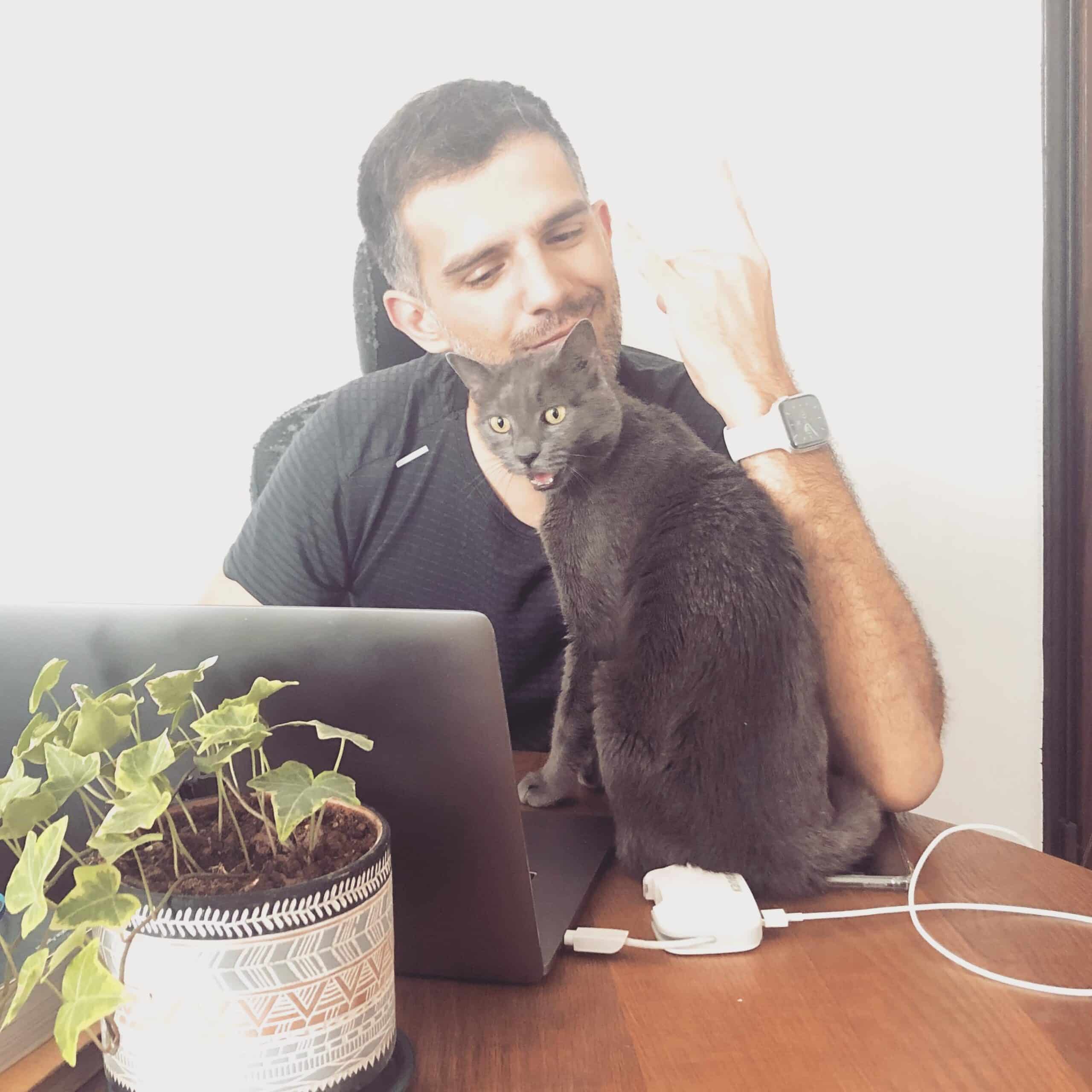 Code review session with Bella the cat. Sion Sasson, Senior iOS Developer