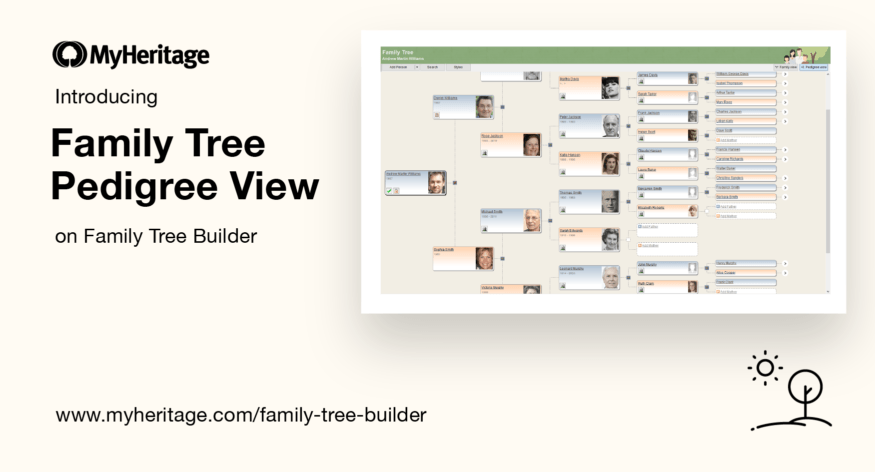 Family Tree Pedigree View Now Available in Family Tree Builder