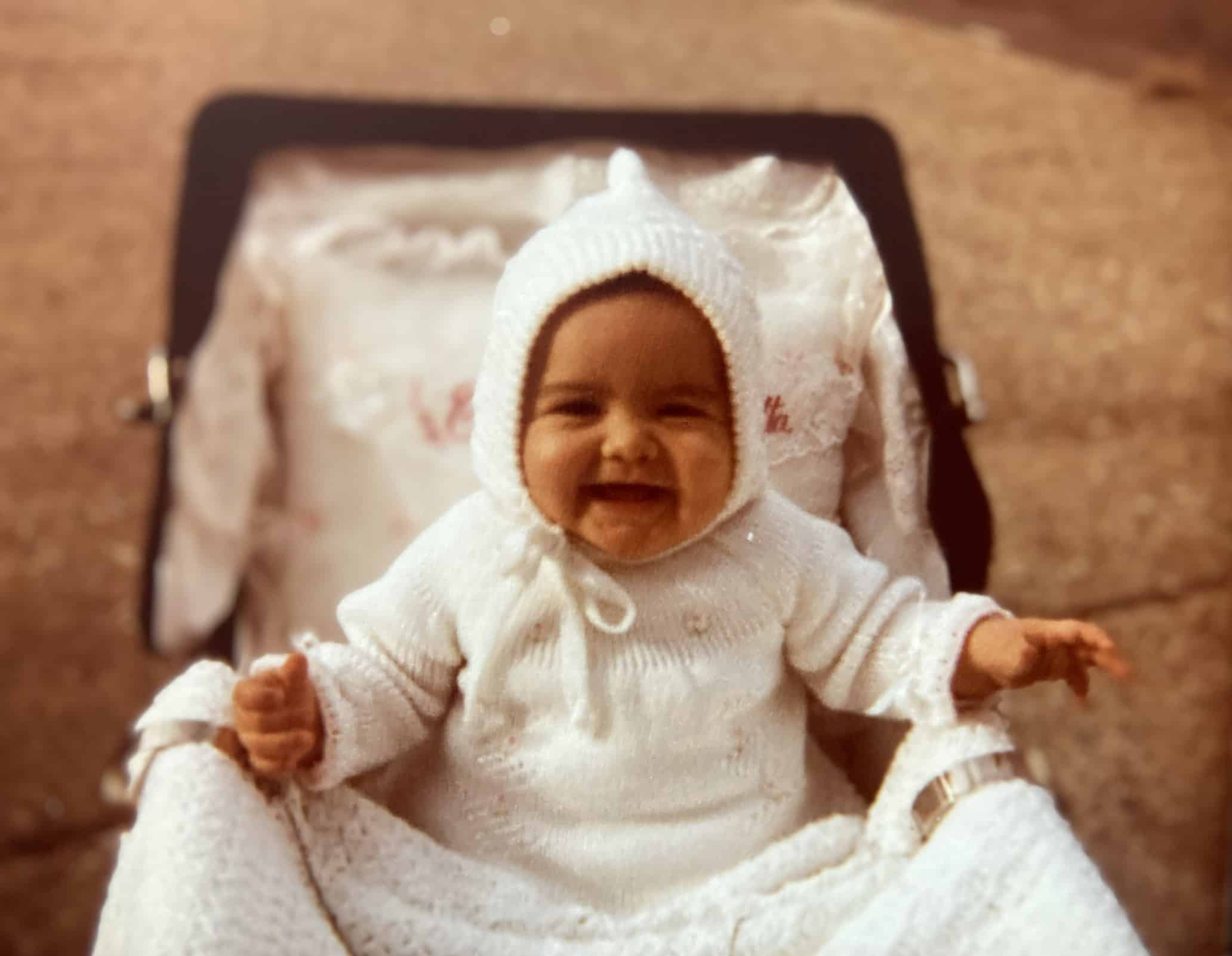 Cristina as a baby