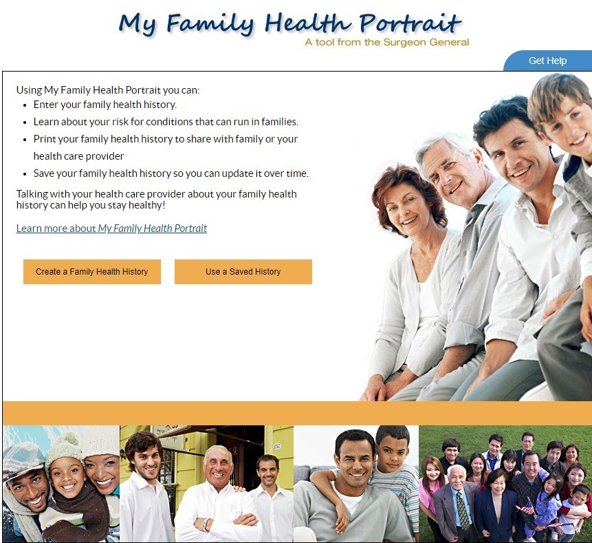 Consider using a tool like the CDC My Family Health Portrait to collect your family health history as well as print it out to share with your healthcare provider.
