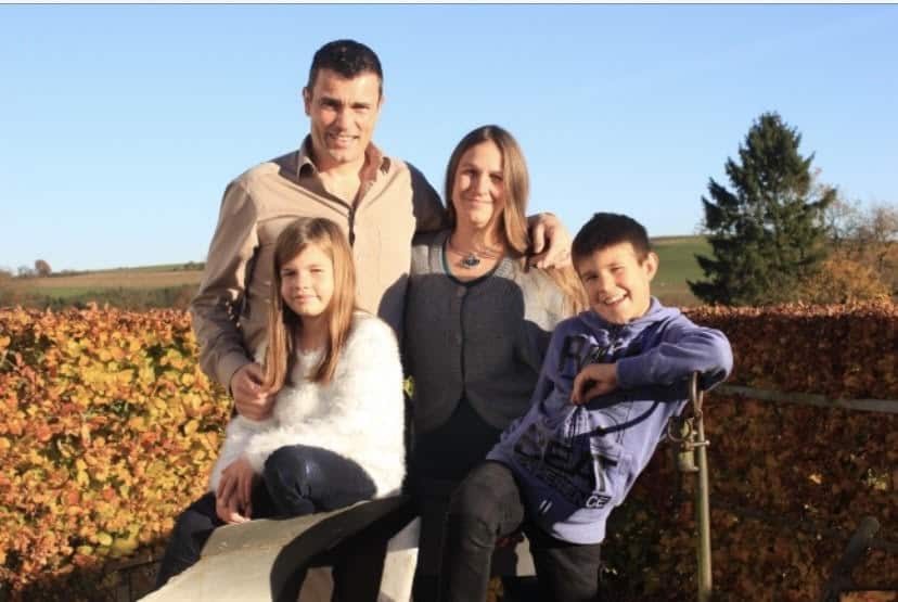 Les cousins ​​de Bailey, Ingo et Andrea Leufgen, et leurs enfants