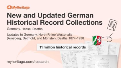 Historical Record Collections Added In April And May 2022 - MyHeritage Blog