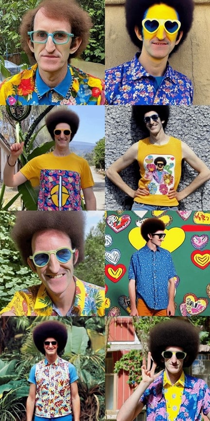 Gilad, this time as a hippie (click to zoom)