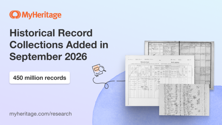 MyHeritage Adds 450 Million Historical Records in September 2026