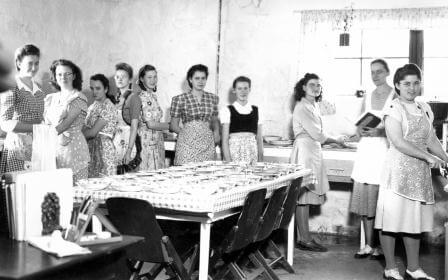 Home Economics class, Bethel Springs School, 1949