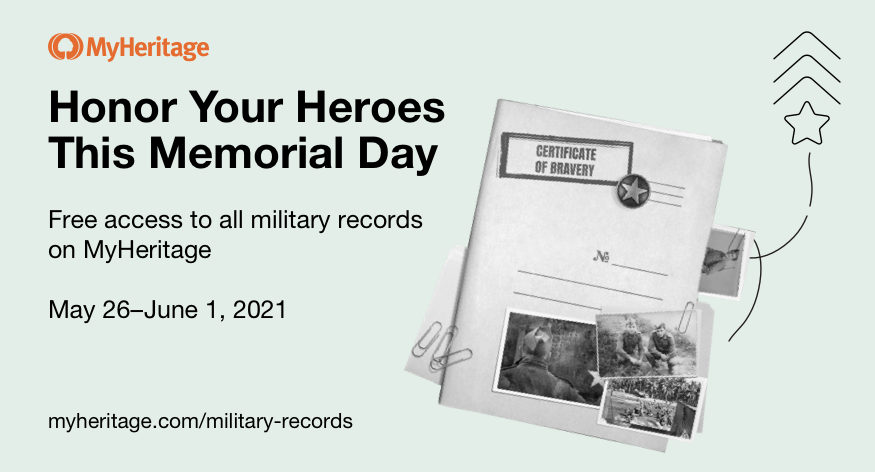 Special for Memorial Day: Access Military Records for Free on MyHeritage
