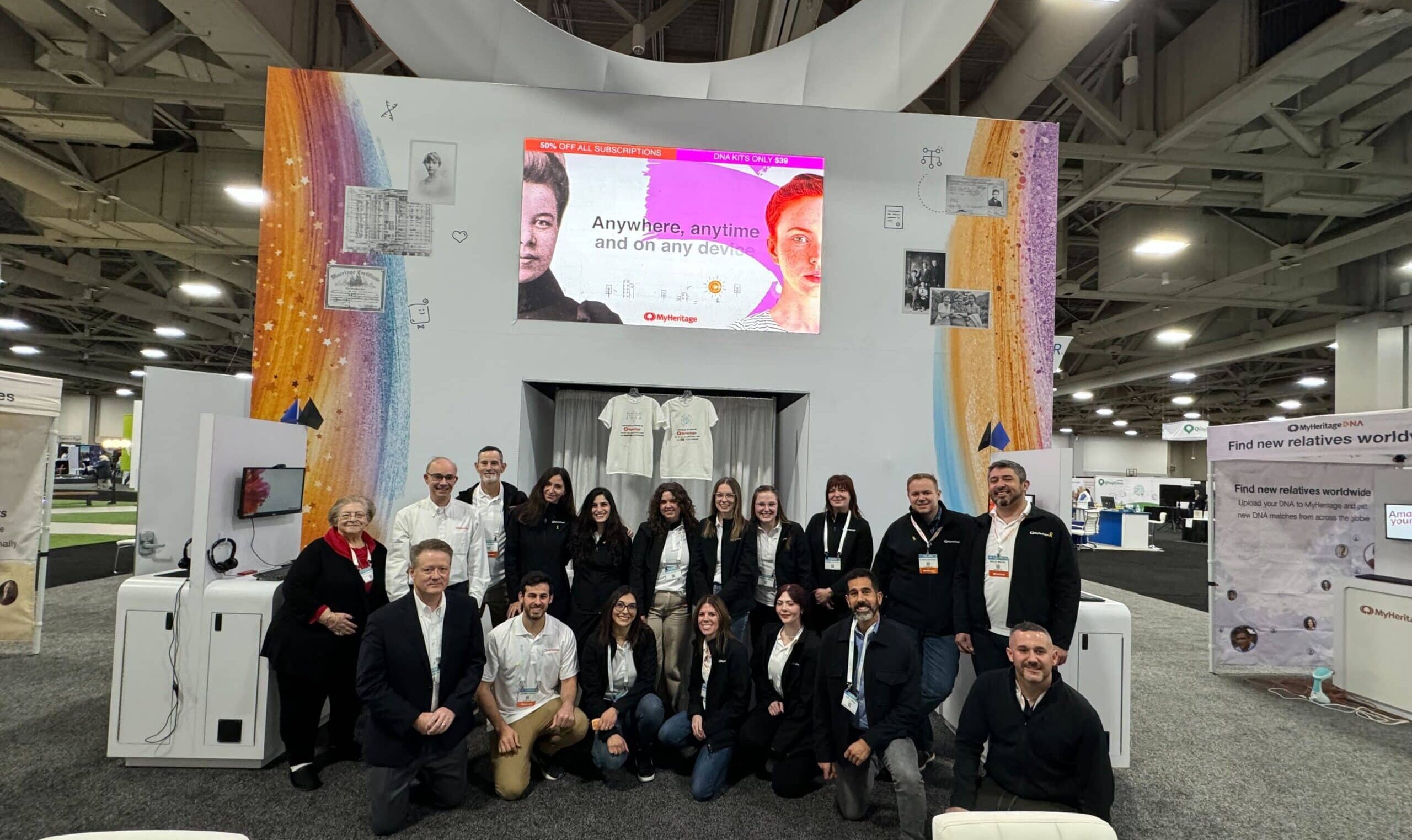 The MyHeritage Team ready for RootsTech 2024