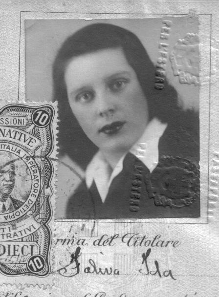Gian Carlo’s mother, Ida, at the end of WWII