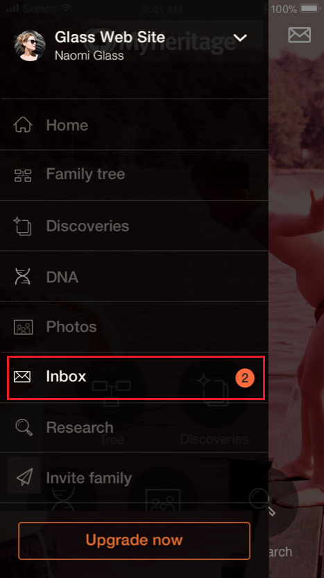 Click on “Inbox” in the main menu to open the Inbox