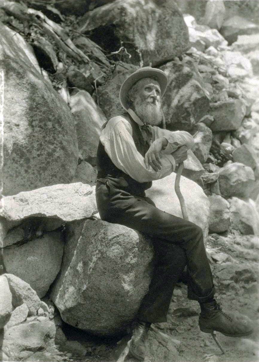 John Muir, also known as the “Father of the National Parks”, immigrated to the United States in 1849 from Scotland [Credit: UC Berkeley, 1907]