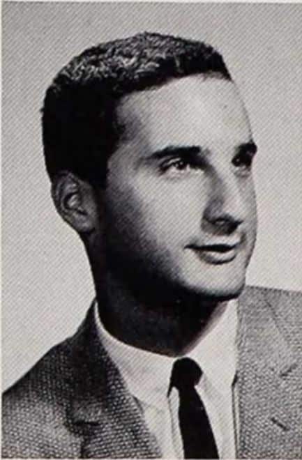 Kenneth Robert Handler, Hollywood High School Yearbook, 1961. Photo enhanced and colorized by MyHeritage