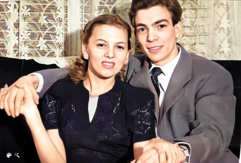 My parents, Mary and Joseph Carlucci. Photo colorized and enhanced by MyHeritage