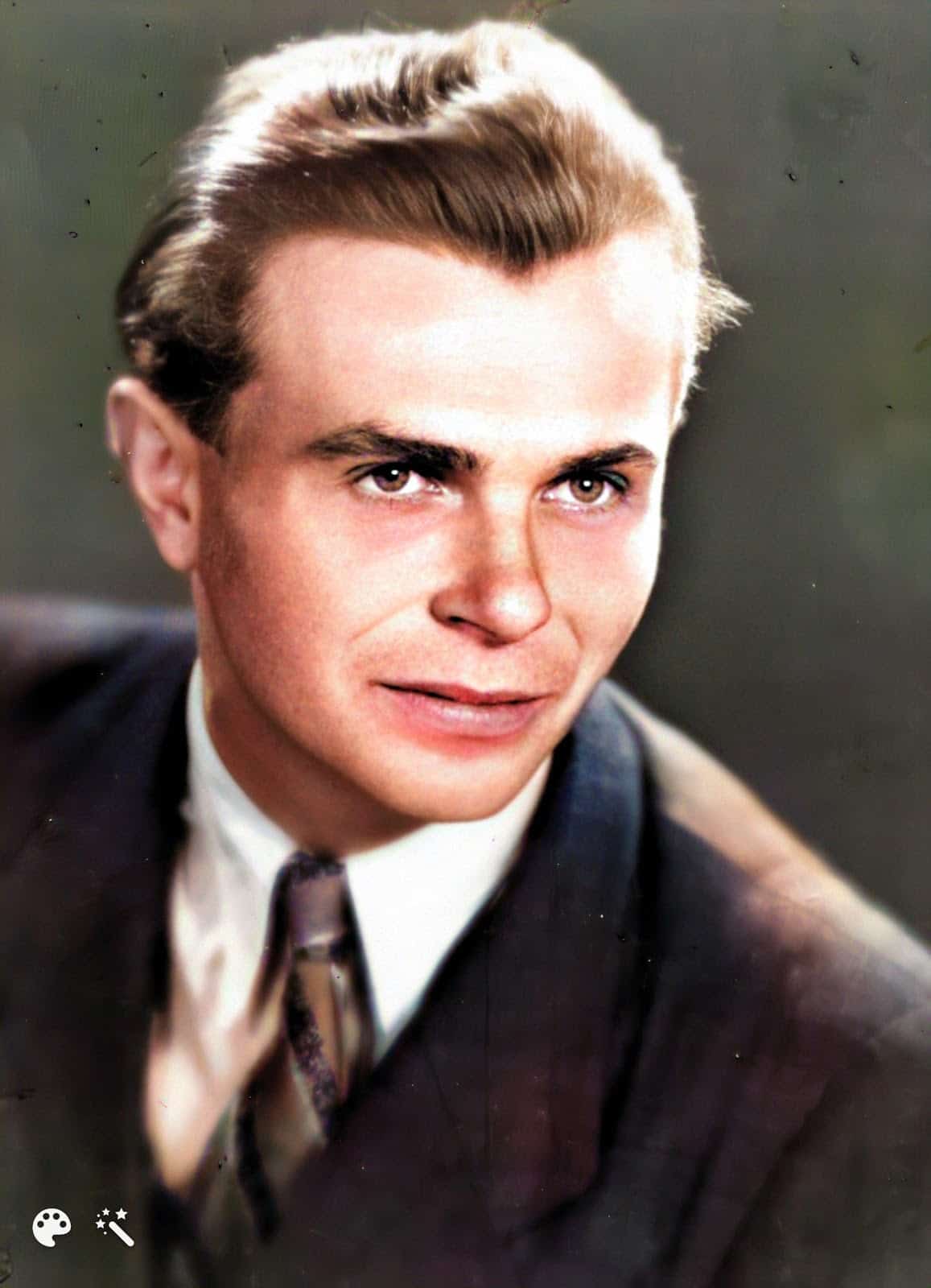 My grandpa, Jan Bayer, in Klatovy, circa 1940