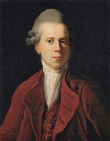 Historical Records: A painting of Nicolai Abildgaard from 1772, by the artist Jens Juel