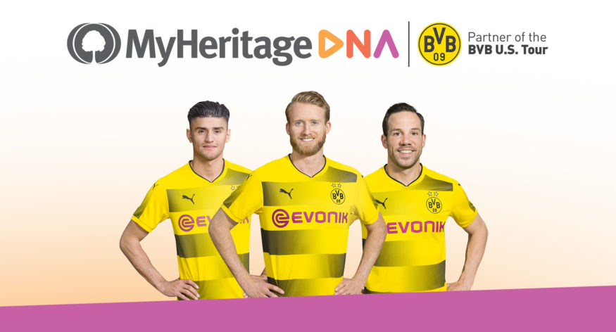 Borussia Dortmund Players Test with MyHeritage DNA