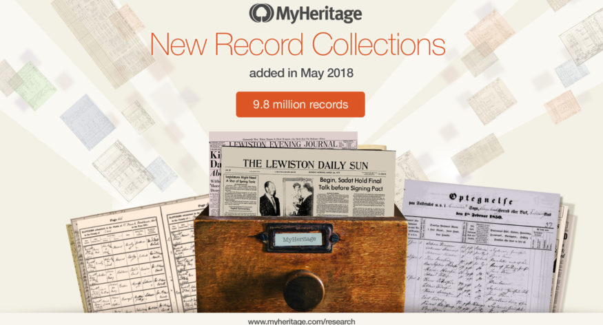 New Historical Records Added in May 2018